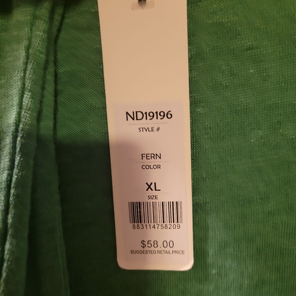 NWT andrea jovine Women's 100% Linen Boatneck Top Size XL - Picture 5 of 7